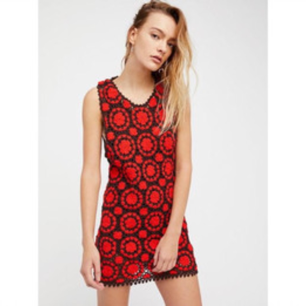Never worn, Free People Crochet Dress, Size S